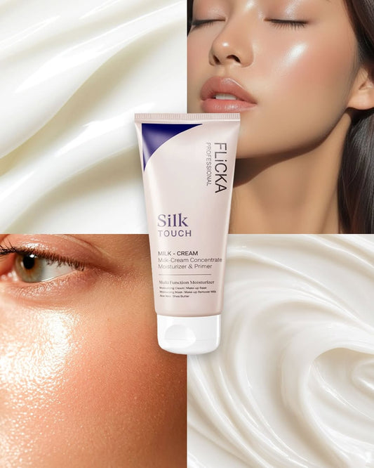 Flicka Professional Silk Touch Milk-Cream Concentrate - 6 in 1 Multi-Function Moisturizer & Makeup Primer