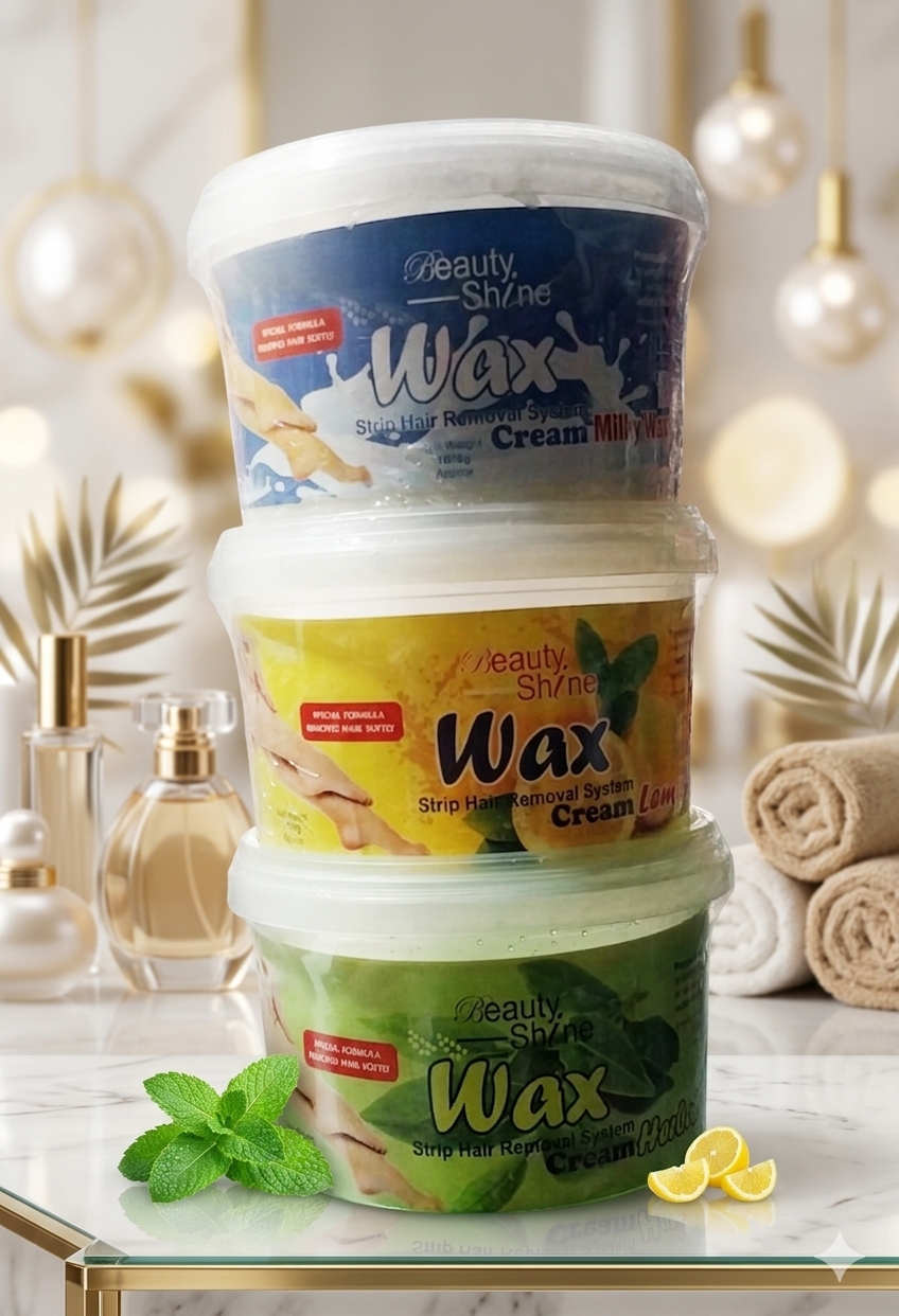 Beauty Shine Wax Strip Hair Removal System – Cream Milky Wax 1000g