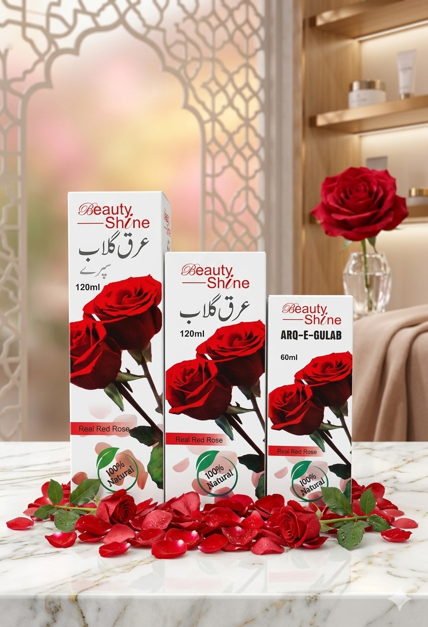 Beauty Shine Arq-e-Gulab – Pure Rose Water (100% Natural)