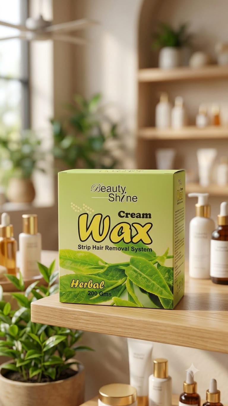 Beauty Shine Cream Wax Strip Hair Removal System 200GM