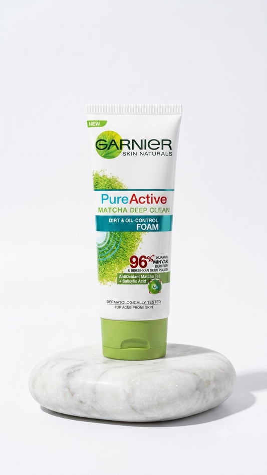 Garnier Pure Active Matcha Deep Clean Foam Face Wash
