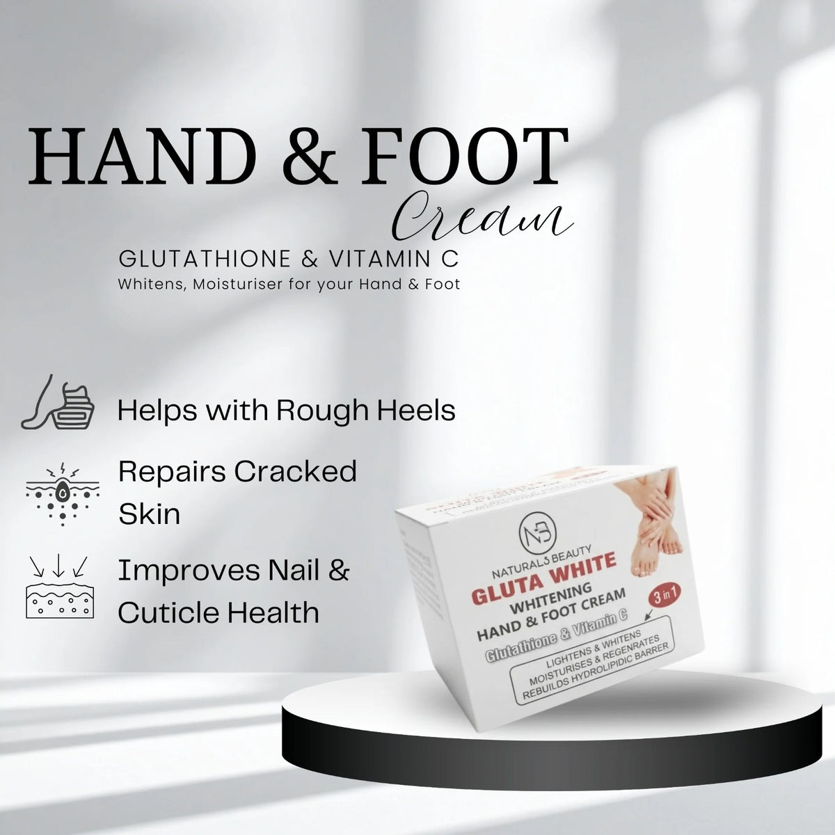 Gluta White Whitening Hand & Foot Cream