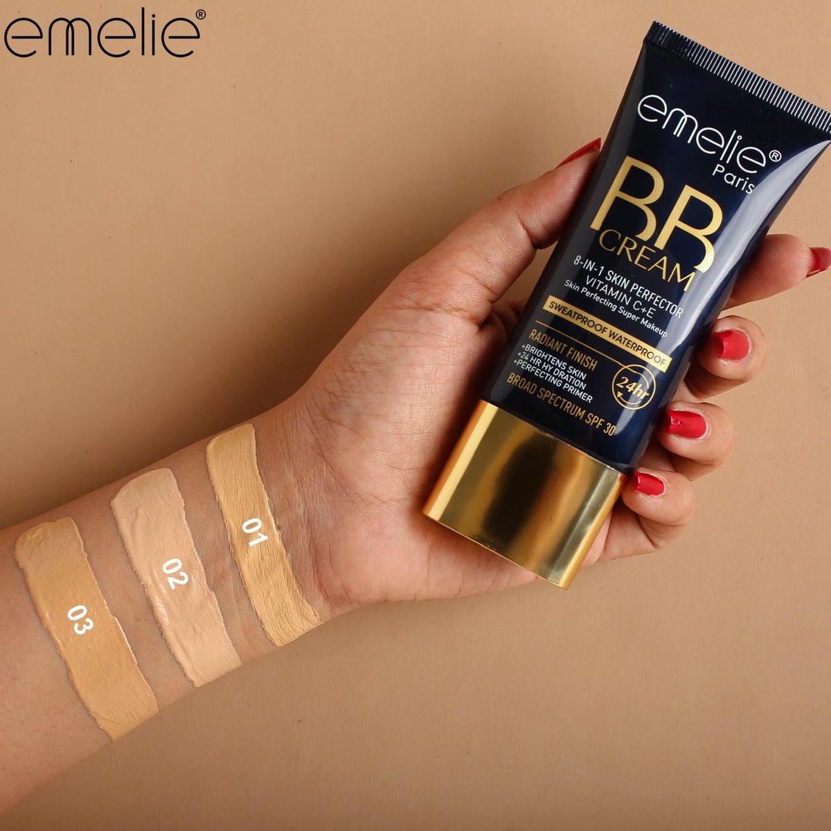 Emelie Paris BB Cream 8-in-1 Skin Perfector - SPF 30 Vitamin C+E