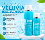 Veluvia Skin Care Duo, Vitamin C Skin Polish & Blue Powder Whitener